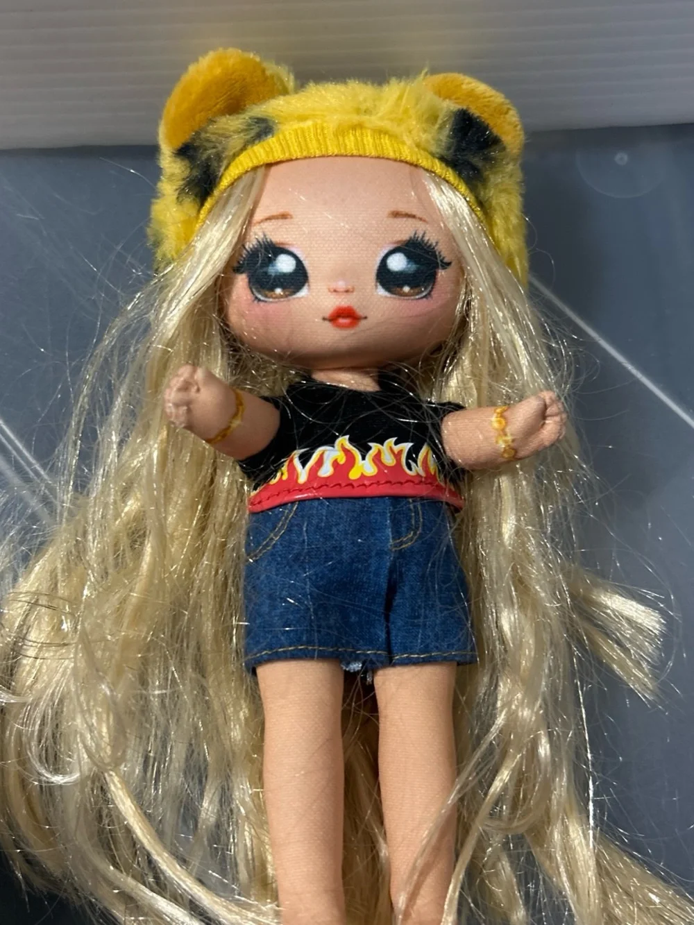 Plush-Accessory Fashion Doll Set - Purple & Yellow